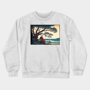 Japanese Vintage Retro Art Woodblock Crewneck Sweatshirt